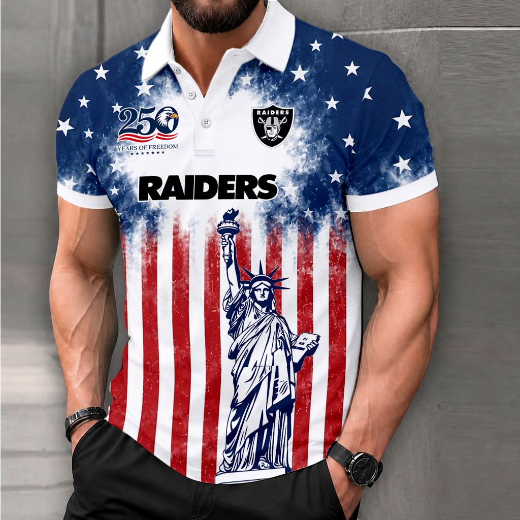 MEGA SALE - NEW CUSTOMIZED NFL07 LVR LAS VEGAS RAIDERS POLO SHIRT, ZIP POLO SHIRT & T-SHIRTS