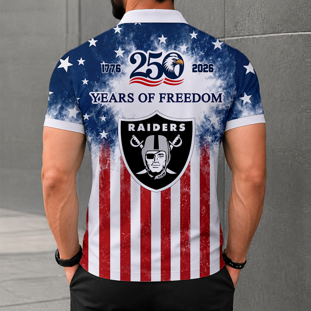 MEGA SALE - NEW CUSTOMIZED NFL07 LVR LAS VEGAS RAIDERS POLO SHIRT, ZIP POLO SHIRT & T-SHIRTS