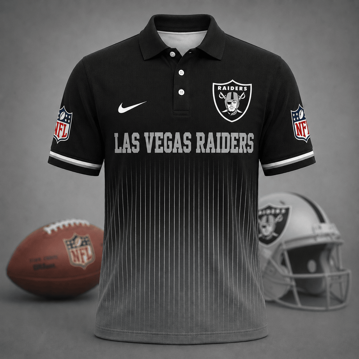 FINAL SALE - NEW CUSTOMIZED NFL07 LVR LAS VEGAS RAIDERS T-SHIRT, POLO SHIRT, ZIP POLO SHIRT, SWEATSHIRT, HOODIE & ZIP HOODIE