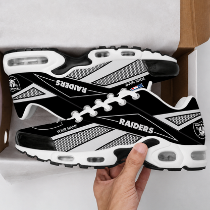 FLASH SALE - NEW CUSTOMIZED NFL07 LVR LAS VEGAS RAIDERS AIR MAX PLUS SNEAKERS
