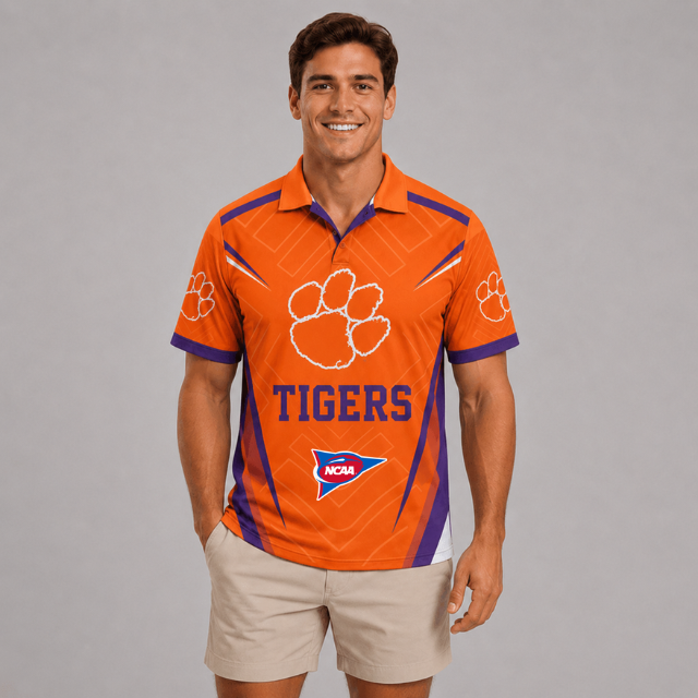 ELITE EDITION - NEW CUSTOMIZED NCAA FBS07 CST CLEMSON TIGERS POLO SHIRT, ZIP POLO SHIRT, HOODIE, ZIP HOODIE, T-SHIRT & SWEATSHIRT