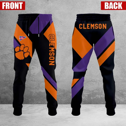 SPECIAL EDITION - NEW CUSTOMIZED NCAA FBS07 CST CLEMSON TIGERS SWEATPANTS