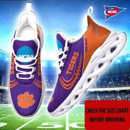 FLASH SALE - NEW CUSTOMIZED NCAA FBS07 CST CLEMSON TIGERS CLUNKY SNEAKERS