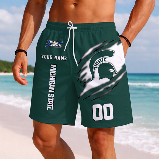 LIMITED DROP - NEW CUSTOMIZED | NCAA MAM07 MSS MS SPARTANS SHORT PANTS