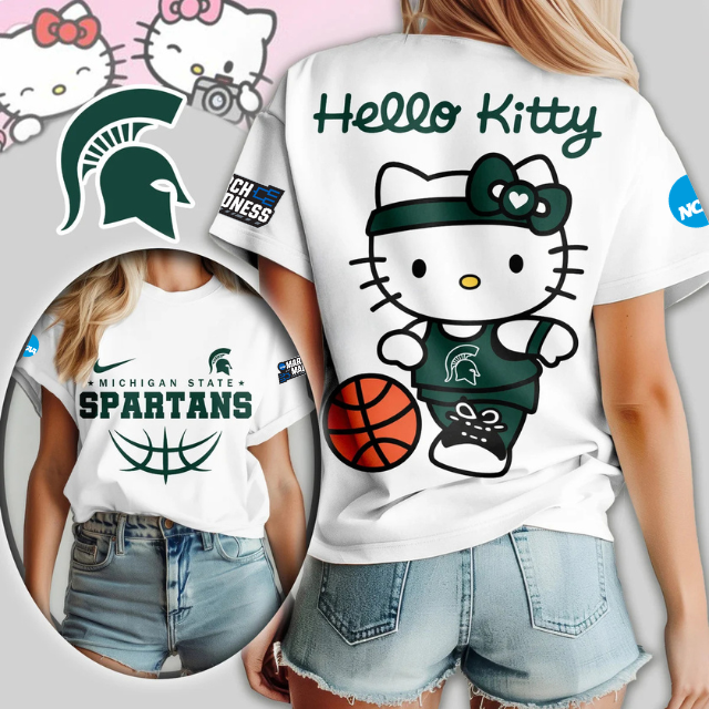 MEGA SALE - NEW CUSTOMIZED NCAA MAM07 MSS MS SPARTANS HELLO KITTY T-SHIRT, SWEATSHIRT, HOODIE & ZIP HOODIE