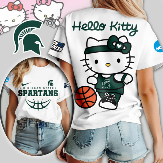 MEGA SALE - NEW CUSTOMIZED NCAA MAM07 MSS MS SPARTANS HELLO KITTY T-SHIRT, SWEATSHIRT, HOODIE & ZIP HOODIE