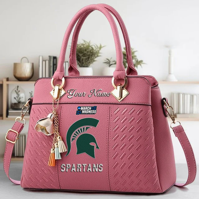 VIRAL EDITON - NEW CUSTOMIZED NCAA MAM07 MSS MS SPARTANS ZIP HANDBAG MULTICOLOR