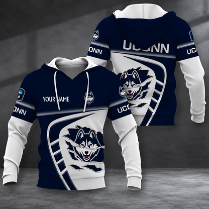 ELITE EDITION - NEW CUSTOMIZED NCAA CFH07 UCH UCONN HUSKIES HOODIE, ZIP HOODIE, T-SHIRT, POLO SHIRT, ZIP POLO SHIRT & SWEATSHIRT