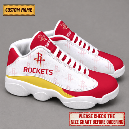 SPECIAL EDITION - NEW CUSTOMIZED NBA07 HRO HOUSTON ROCKETS AIR JORDAN 13 LOW TOP SNEAKER