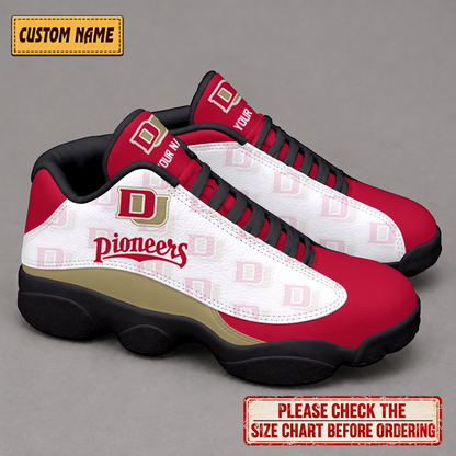 LIMITED EDITION - NEW CUSTOMIZED NCAA MFF07 DEP DENVER PIONEERS AIR JORDAN 13 LOW TOP SNEAKER
