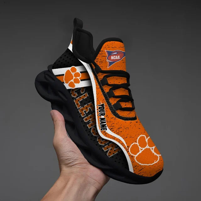 HOT DEAL - NEW CUSTOMIZED NCAA FBS07 CST CLEMSON TIGERS CLUNKY SNEAKERS