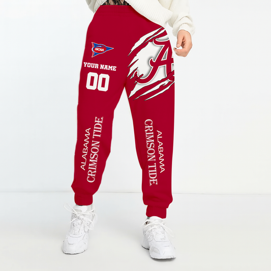 LIMITED DROP - NEW CUSTOMIZED | NCAA FBS08 ABC AB CRIMSON TIDE UNISEX LONG PANTS