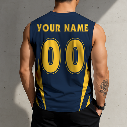 FINAL SALE - NEW CUSTOMIZED NBA08 DNU DENVER NUGGETS MEN'S GYM SHIRT
