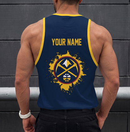 FINAL SALE - NEW CUSTOMIZED NBA08 DNU DENVER NUGGETS UNISEX TANK TOP