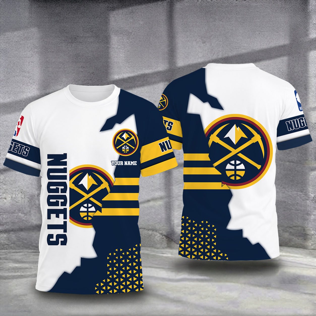 FINAL SALE - NEW CUSTOMIZED NBA08 DNU DENVER NUGGETS T-SHIRT, POLO SHIRT, ZIP POLO SHIRT, SWEATSHIRT, HOODIE & ZIP HOODIE