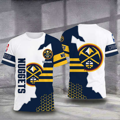 FINAL SALE - NEW CUSTOMIZED NBA08 DNU DENVER NUGGETS T-SHIRT, POLO SHIRT, ZIP POLO SHIRT, SWEATSHIRT, HOODIE & ZIP HOODIE