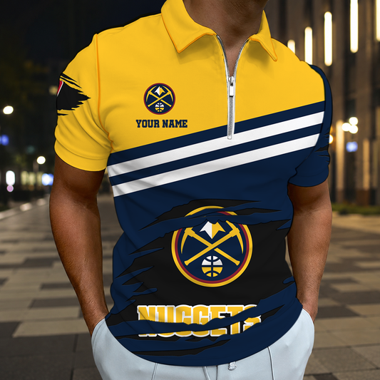 FINAL SALE - NEW CUSTOMIZED NBA08 DNU DENVER NUGGETS T-SHIRT, POLO SHIRT, ZIP POLO SHIRT, SWEATSHIRT, HOODIE & ZIP HOODIE