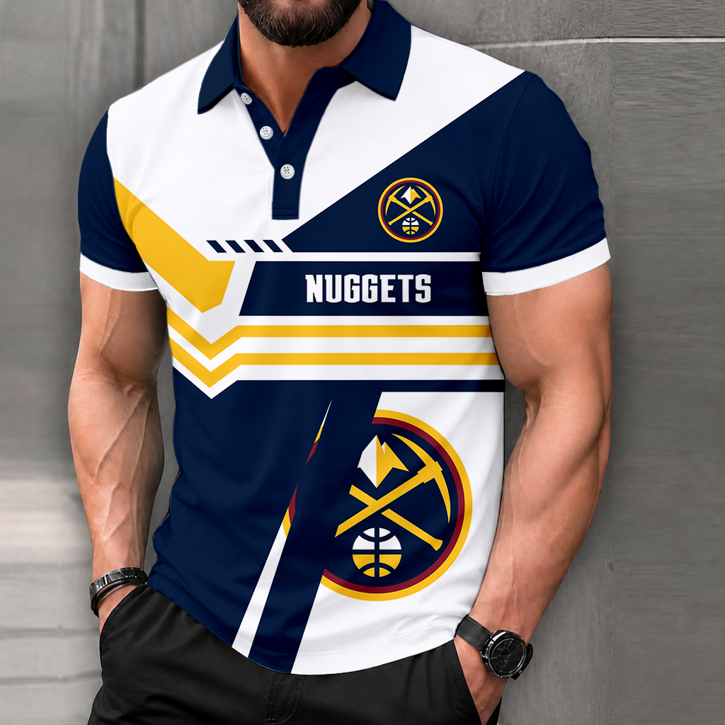 FINAL SALE - NEW CUSTOMIZED NBA08 DNU DENVER NUGGETS POLO SHIRT, ZIP POLO SHIRT & T-SHIRTS