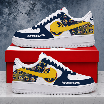 ELITE EDITION - NEW CUSTOMIZED NBA08 DNU DENVER NUGGETS AF1 SNEAKERS