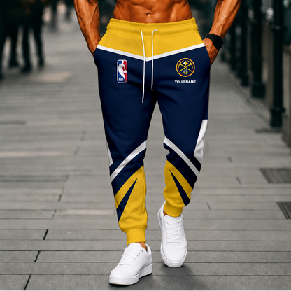 LIMITED EDITION - NEW CUSTOMIZED NBA08 DNU DENVER NUGGETS SWEATPANTS
