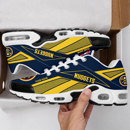 FLASH SALE - NEW CUSTOMIZED NBA08 DNU DENVER NUGGETS AIR MAX PLUS SNEAKERS