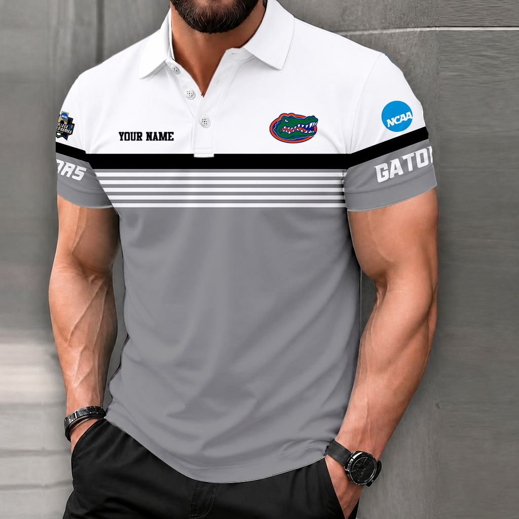 LIMITED EDITION - NEW CUSTOMIZED NCAA CWS08 FLG FLORIDA GATORS POLO SHIRT