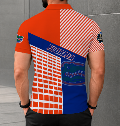 LIMITED EDITION - NEW CUSTOMIZED NCAA CWS08 FLG FLORIDA GATORS POLO SHIRT