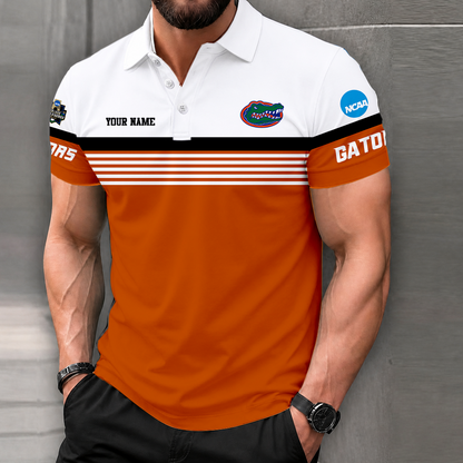LIMITED EDITION - NEW CUSTOMIZED NCAA CWS08 FLG FLORIDA GATORS POLO SHIRT