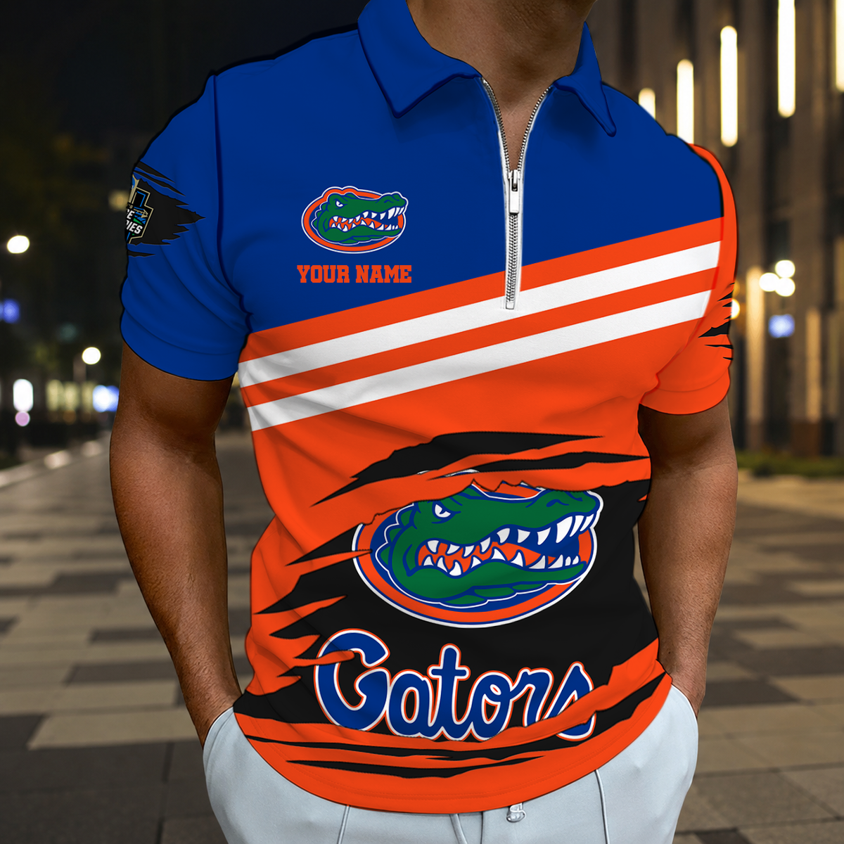 SPECIAL EDITION - NEW CUSTOMIZED NCAA CWS08 FLG FLORIDA GATORS T-SHIRT, POLO SHIRT, ZIP POLO SHIRT, SWEATSHIRT, HOODIE & ZIP HOODIE