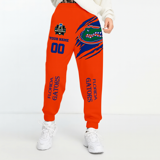 LIMITED DROP - NEW CUSTOMIZED | NCAA CWS08 FLG FL GATORS UNISEX LONG PANTS