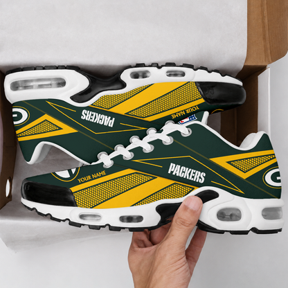 FLASH SALE - NEW CUSTOMIZED NFL08 GBP GREEN BAY PACKERS AIR MAX PLUS SNEAKERS