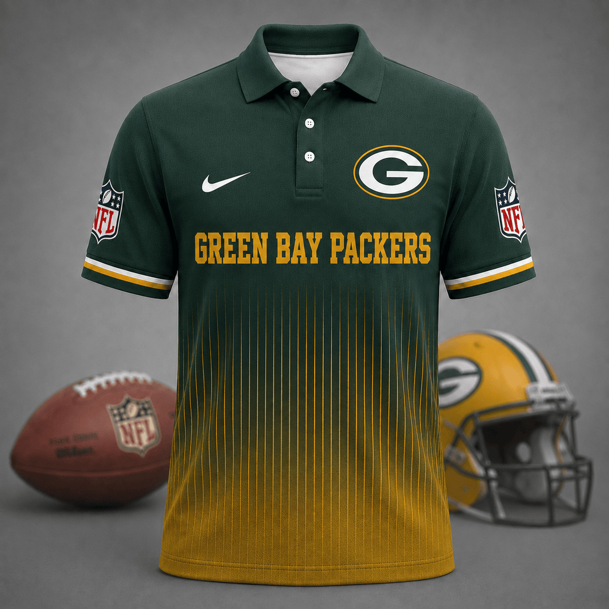 FINAL SALE - NEW CUSTOMIZED NFL08 GBP GREEN BAY PACKERS T-SHIRT, POLO SHIRT, ZIP POLO SHIRT, SWEATSHIRT, HOODIE & ZIP HOODIE