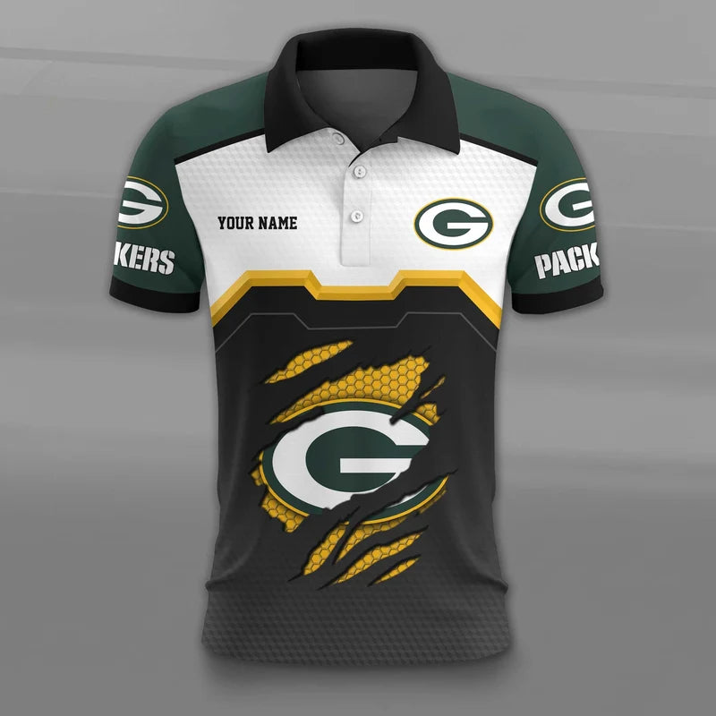 VIRAL EDITION - NEW CUSTOMIZED NFL08 GBP GREEN BAY PACKERS T-SHIRT, POLO SHIRT, ZIP POLO SHIRT, SWEATSHIRT, HOODIE & ZIP HOODIE