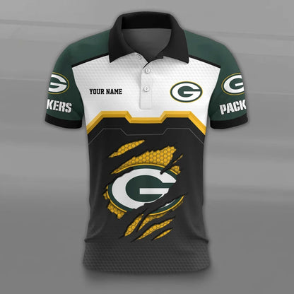 VIRAL EDITION - NEW CUSTOMIZED NFL08 GBP GREEN BAY PACKERS T-SHIRT, POLO SHIRT, ZIP POLO SHIRT, SWEATSHIRT, HOODIE & ZIP HOODIE