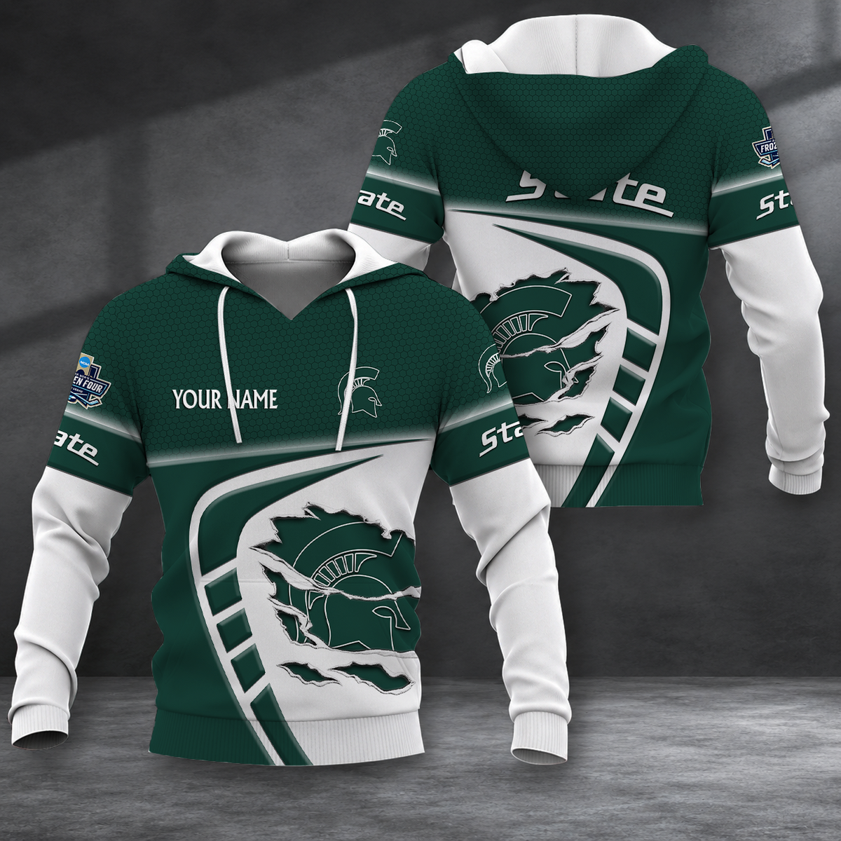 ELITE EDITION - NEW CUSTOMIZED NCAA MFF08 MSS MICHIGAN STATE SPARTANS HOODIE, ZIP HOODIE, T-SHIRT, POLO SHIRT, ZIP POLO SHIRT & SWEATSHIRT