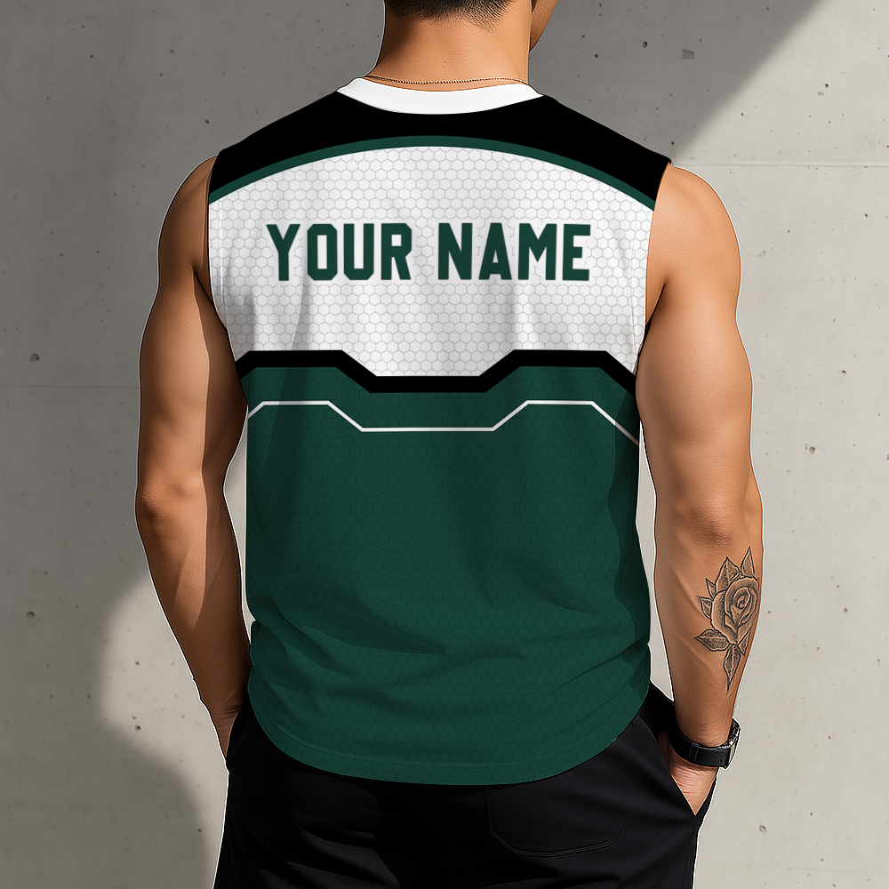 LIMITED EDITION - NEW CUSTOMIZED NCAA MFF08 MSS MICHIGAN STATE SPARTANS MEN'S GYM SHIRT