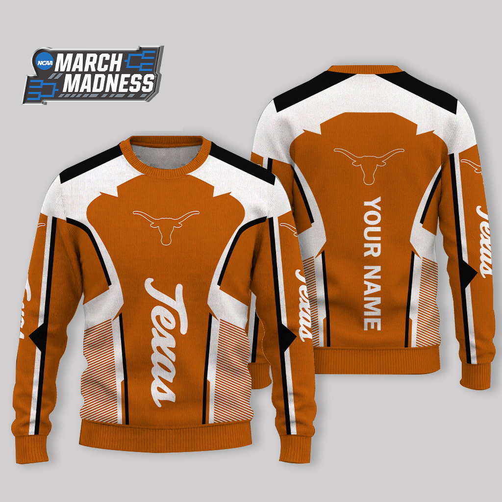 LIMITED EDITION - NEW CUSTOMIZED NCAA MAM08 TXL TEXAS LONGHORNS UGLY SWEATER