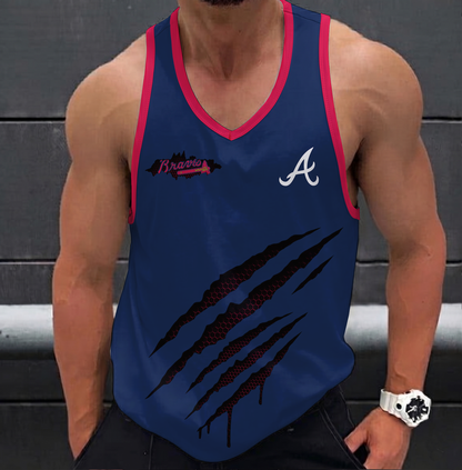 FINAL SALE - NEW CUSTOMIZED MLB09 ATLANTA BRAVES UNISEX TANK TOP
