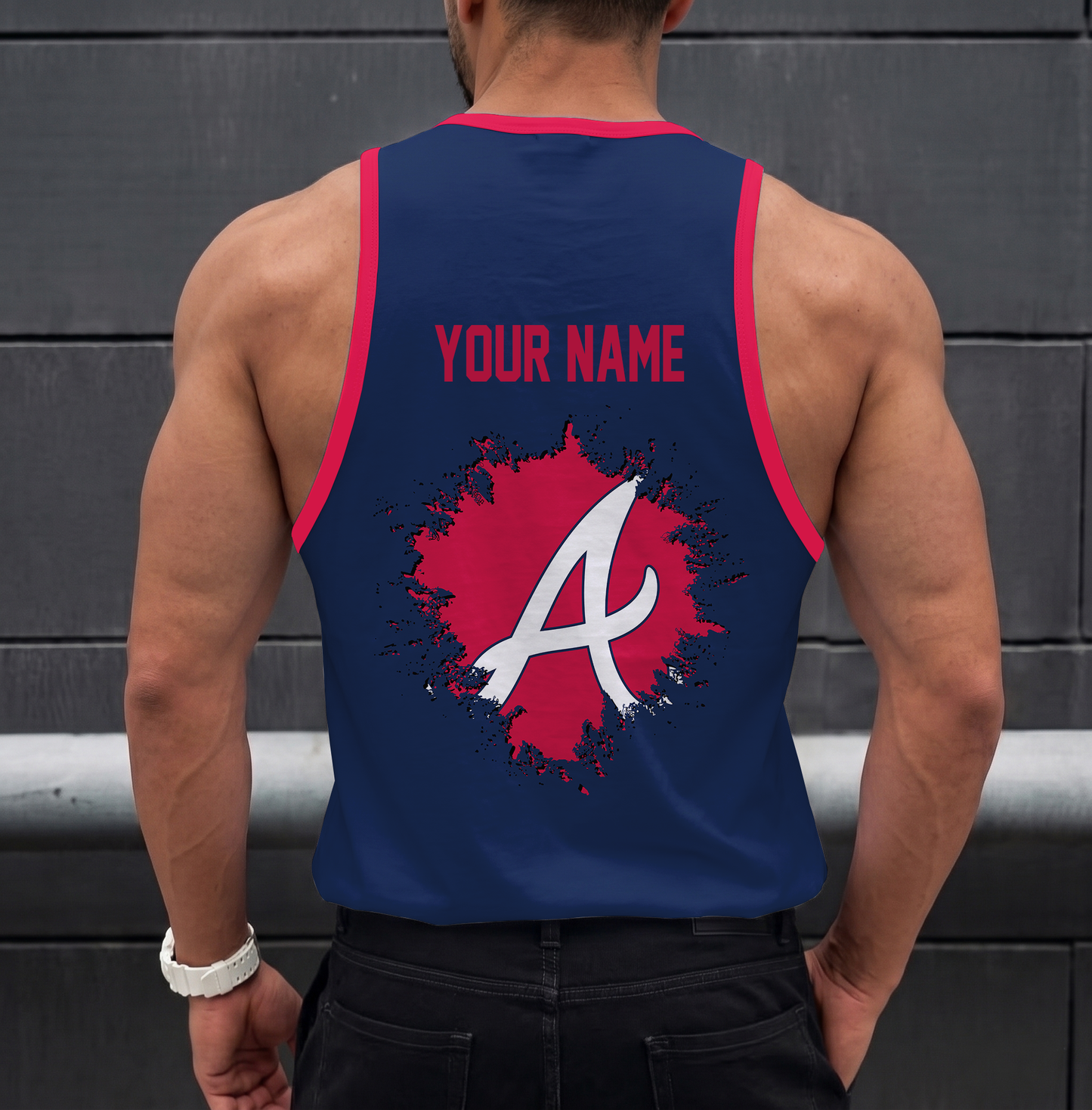 FINAL SALE - NEW CUSTOMIZED MLB09 ATLANTA BRAVES UNISEX TANK TOP