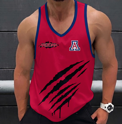 EXCLUSIVE EDTION - NEW CUSTOMIZED NCAA MAM09 ARW ARIZONA WILDCATS STRAPPY UNISEX TANK TOP