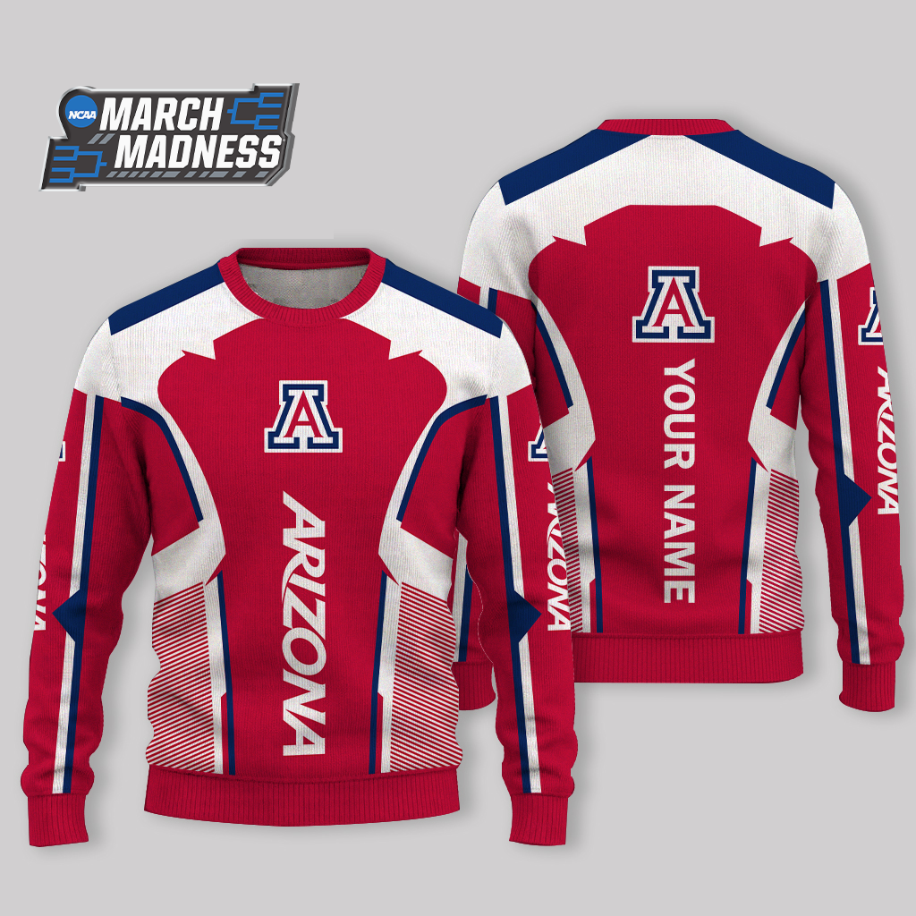 LIMITED EDITION - NEW CUSTOMIZED NCAA MAM09 ARW ARIZONA WILDCATS UGLY SWEATER