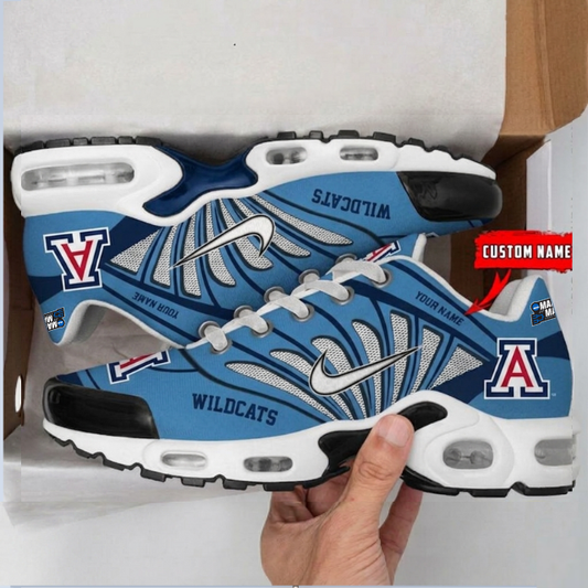 ELITE EDITION - NEW CUSTOMIZED NCAA MAM09 ARW AR WILCATS UNISEX AIR MAX PLUS SNEAKERS
