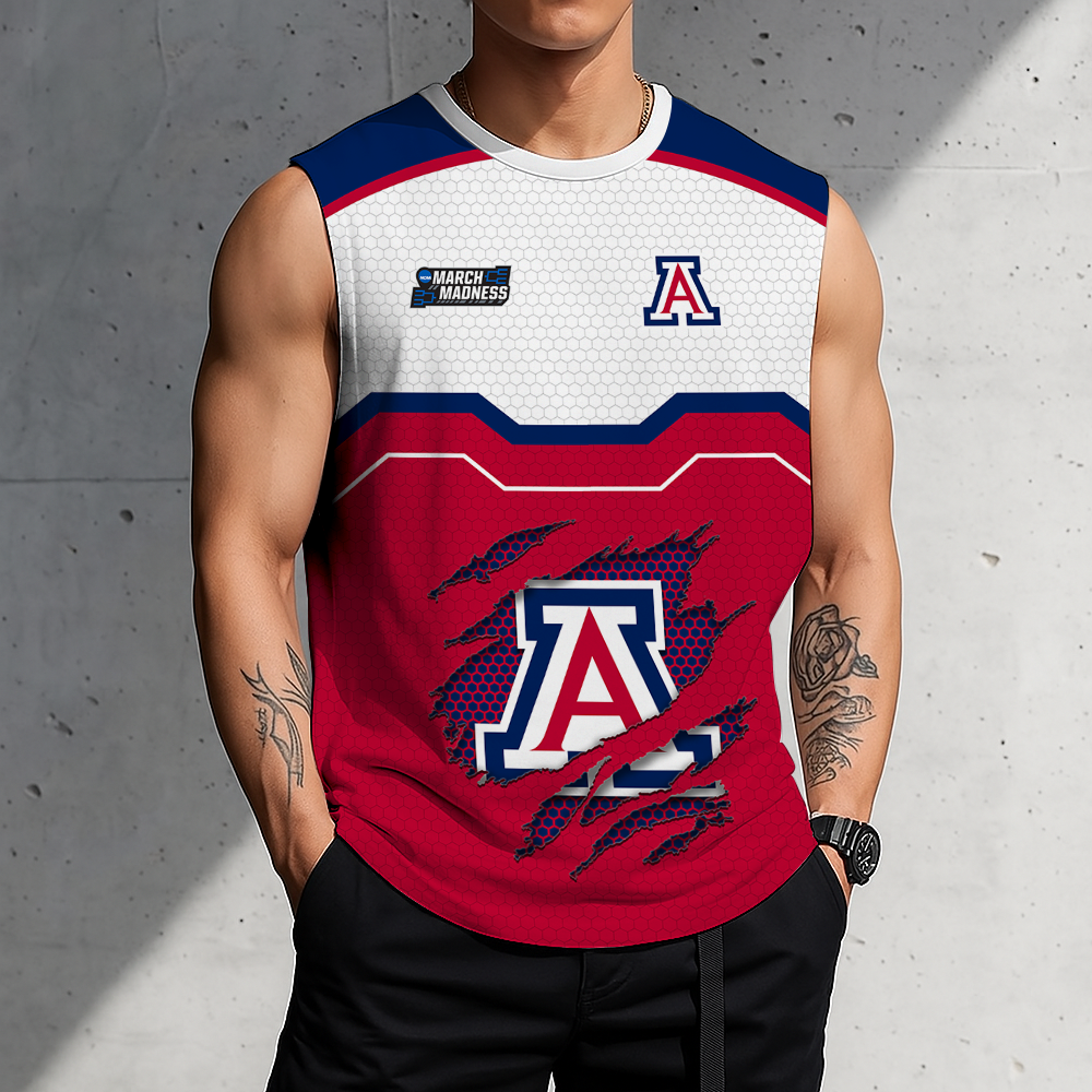 LIMITED EDITION - NEW CUSTOMIZED NCAA MAM09 ARW ARIZONA WILDCATS MEN'S GYM SHIRT