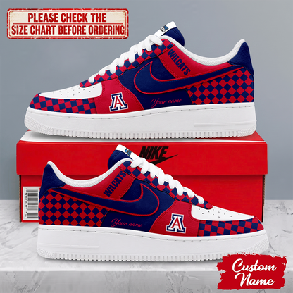 SPECIAL EDITION - NEW CUSTOMIZED NCAA MAM09 ARW ARIZONA WILDCATS AF1 SHOES