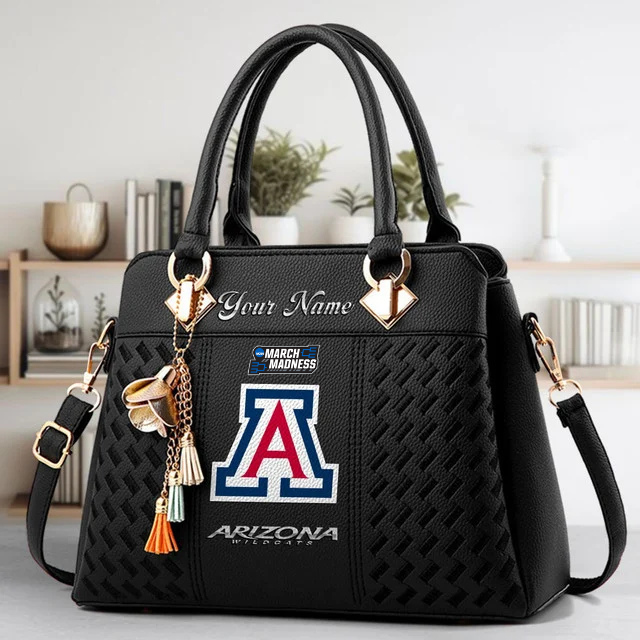 VIRAL EDITON - NEW CUSTOMIZED NCAA MAM09 ARW AR WILCATS ZIP HANDBAG MULTICOLOR