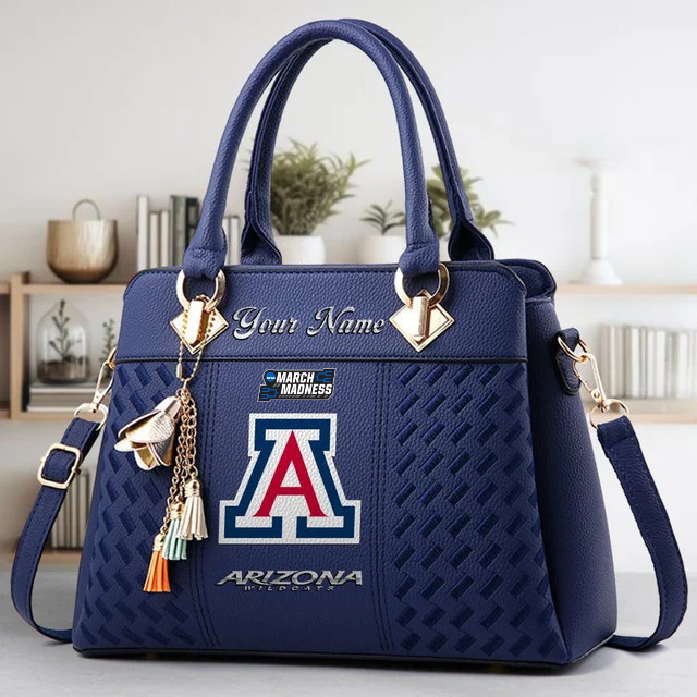 VIRAL EDITON - NEW CUSTOMIZED NCAA MAM09 ARW AR WILCATS ZIP HANDBAG MULTICOLOR
