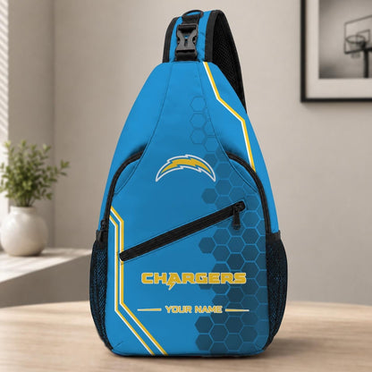 ELITE EDITION - NEW CUSTOMIZED NFL09 LAC LOS ANGELES CHARGERS SLING BAG