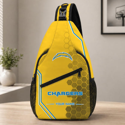 ELITE EDITION - NEW CUSTOMIZED NFL09 LAC LOS ANGELES CHARGERS SLING BAG