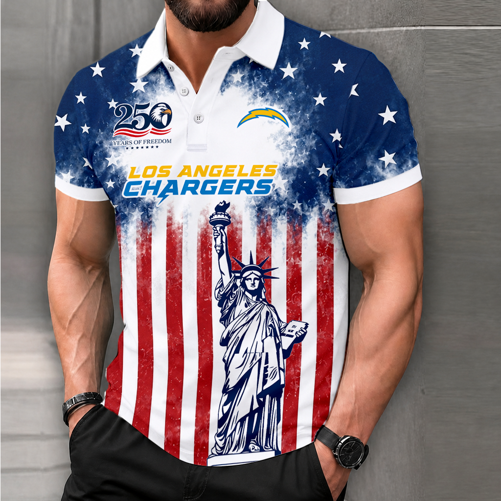 MEGA SALE - NEW CUSTOMIZED NFL09 LAC LOS ANGELES CHARGERS POLO SHIRT, ZIP POLO SHIRT & T-SHIRTS