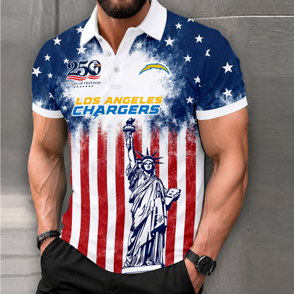 MEGA SALE - NEW CUSTOMIZED NFL09 LAC LOS ANGELES CHARGERS POLO SHIRT, ZIP POLO SHIRT & T-SHIRTS